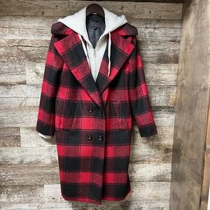 Kendall + Kylie double-breasted coat